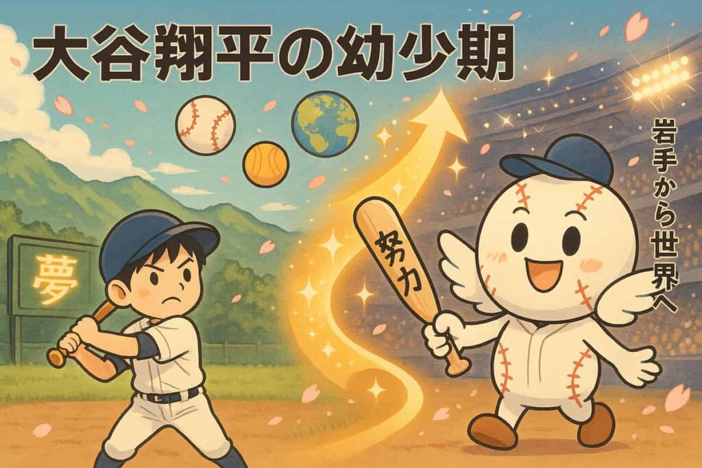 大谷翔平の幼少期を調査！岩手から世界へ羽ばたいた野球少年の物語